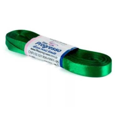 Imagem de Fita de Cetim Progresso 10mm nº2 - 10m Cor 217 Verde Bandeira - 01 uni