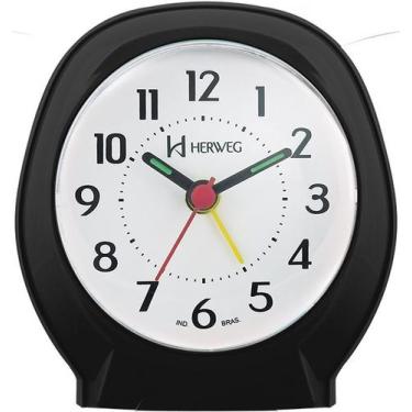 Imagem de  Despertador Quartz Preto 2634 - Herweg
