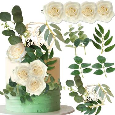 Imagem de JeVenis 10 Peças Decoração de Bolo de Chá de Bebê Verde Sálvia Oh Baby Bolo Topper Topo de Bolo de Revelação de Gênero Suprimentos para Festa de Chá de Bebê Suprimentos para Festa de Revelação de Gêne