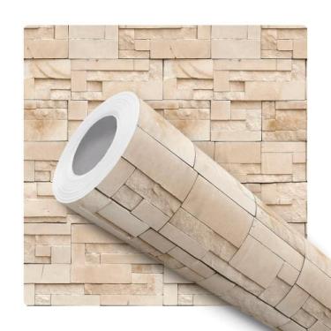 Imagem de Papel De Parede Adesivo Lavável Canjiquinhas Bege 12m - Bazar dos Quad