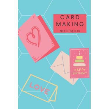 Imagem de Card Making Notebook - 200 lines pages 6x9" Diary Journal Gift for Crafters