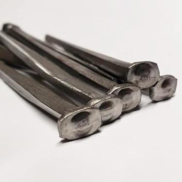 Imagem de 5 cm - Pregos de cabeça rosa CLINCH - Cor metálica - Pregos rústicos antigos de restauração para pendurar, móveis, cabines, venezianas, pisos - Pregos decorativos de clavos - Prego quadrado distinto