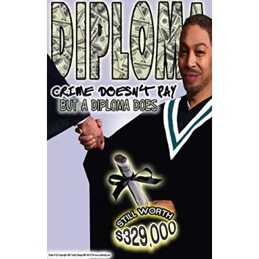 Imagem de Pôster #122 Pôster de motivação de sala de aula, pôster escolar, delinquência, pôster de prevenção de drogas