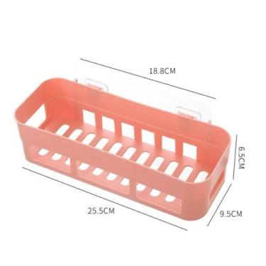 Imagem de Prateleira Colorida de Plástico Organizadora de Parede Autoadesiva - I