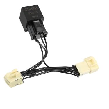 Imagem de Hihaha Chicote de flash bypass de LED C5HFH para Corvette Envy C5 1997-2004 com relé de chicote de desvio de LED, conector TPA, sinal fixo, super rápido, flash de luz traseira, substituição de chicote