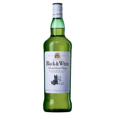 Imagem de Whisky 8 Anos Black & White Escocês 1L - Black White, 1L