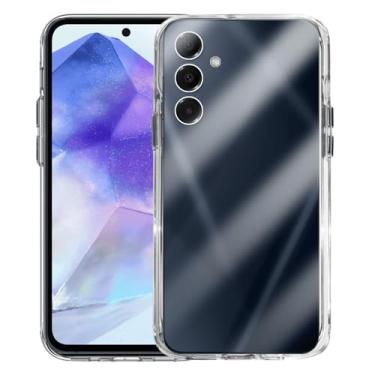 Imagem de Capa Capinha SPACE CASE Clear Ultra Resistência Híbrida Compatível Samsung Galaxy A55