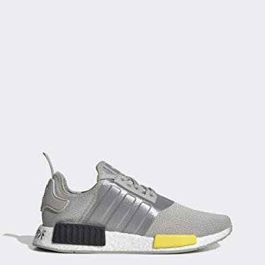 Imagem de adidas Tênis masculino NMD_R1 casual - cinza, prata, Cinza/branco, 10.5