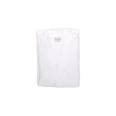 Imagem de Roupão Veludo Plus Size Briza Branco 3008 Tamanho Ggg