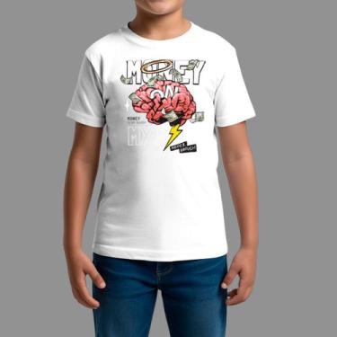 Imagem de Camisetas Infatil Streetwear Casual Gola Redonda Money Celeb - RodLiwe