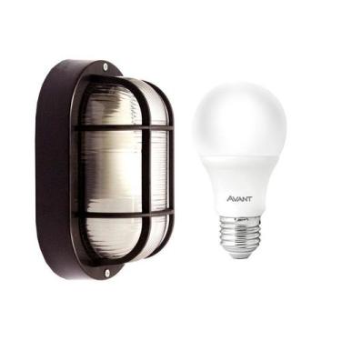 Imagem de Kit 3 Arandelas Tartaruga Externa Com Grade com 3 Lâmpadas LED - Madei