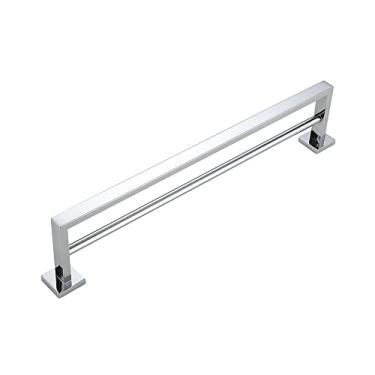 Imagem de SOFTINOX Porta Toalha Duplo Acessório para Banheiro Lavabo Lavatório Design Moderno e Material Premium (Cromado)