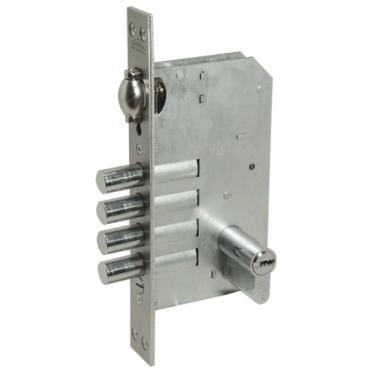 Imagem de Fechadura Rolete Alta Segurança 4410 Escovado Cilindro 06 cm