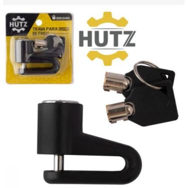 Imagem de Trava Disco De Freio Moto / Bicicleta 2 Chaves Antifurto - Hutz