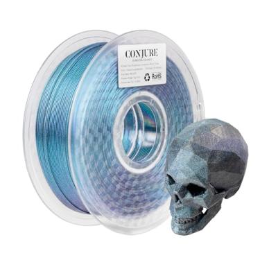 Imagem de Filament do drukarek 3D Chitu Systems Conjure Silk PLA, dwukolorowy filament 1,75 mm, filament do druku 3D Silk Red Blue 1 kg/2,2 kg (A-chameleon Pla-blue Purple 1kg)
