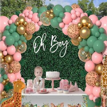 Imagem de Placa de madeira para bebê, decoração de parede para chá de bebê, decoração de chá de bebê para meninas ou meninos, decoração de parede de gravidez revelação de gênero, fundo de fotografia de festa