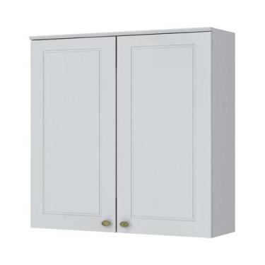 Imagem de Armário Aéreo 2 Portas 80cm Americana Branco - Móveis Henn, Branco HP