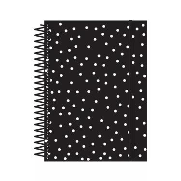 Imagem de Caderno Universitário Black & White 160 folhas 10 Matérias Confetti