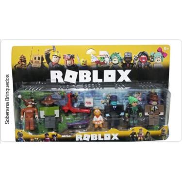 Imagem de Brinquedo Infantil Roblox 5 Bonecos De 9 cm + Moto + Acessorios Brinquedos