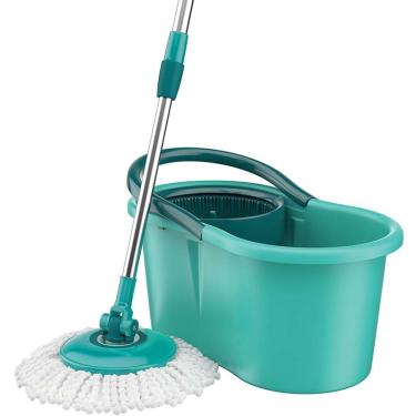 Imagem de Balde mop Giratório com Esfregão - Flash Limp - Verde agua