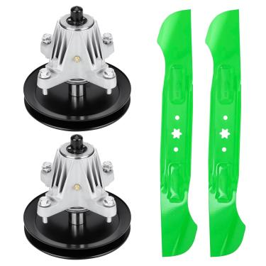 Imagem de Magorfas Kit de reconstrução de deck para cortador de grama MTD T225 T240 T2800 T3100 T8200 T8600 Cub Cadet LT46 LX46 116.8 cm 618-06977 918-06977 Lâminas 742-06977 4244 742-04290 942-04244 942-04290