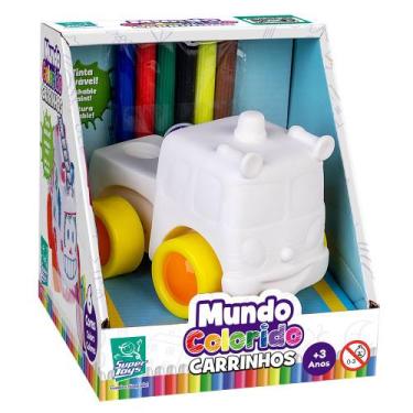 Imagem de Brinquedo Mundo Colorido Caminhão Para Pintar - Super Toys