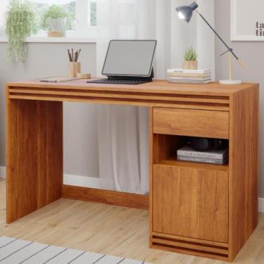 Imagem de Mesa de Computador Escrivaninha para Home Office 1 Porta 1 Gaveta - Fa