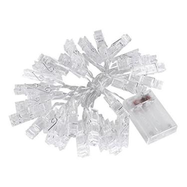 Imagem de Varal Cordão Fio Pregador Prendedor Luz Led Para Foto Top(10 pregadores)