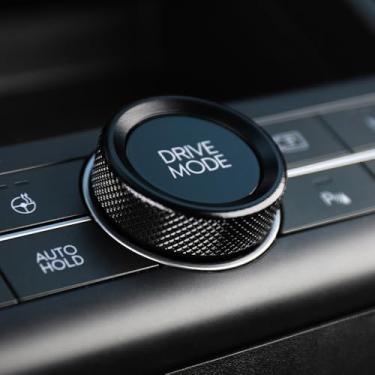 Imagem de Cnaurda Tampa do botão do interruptor do modo de acionamento do console central de liga de alumínio, capa de botão de controle de marcha, proteção de mudança de marchas compatível com Hyundai Kona