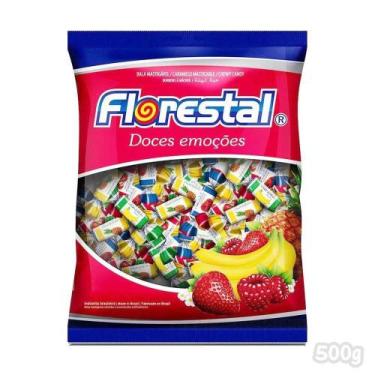 Imagem de Bala Mastigável Doces Emoções Sortidas 500g Florestal