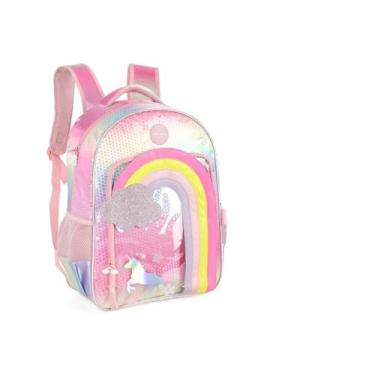 Imagem de Mochila escolar up4you unicornio rosa ref. is41091up  luxcel