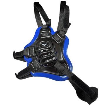 Imagem de Capacete de luta livre - Protetor de ouvido - Protetor de orelha e cabeça ultra macio - The ONE (preto/azul/preto, adulto)