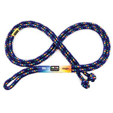 Imagem de Just Jump It Corda de pular única de 2,3 m - confete roxo