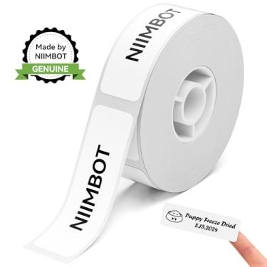 Imagem de Etiquetas NIIMBOT, papel térmico de 0,47" x 1,57" (12×40 mm), fita adesiva para etiquetas de impressora com autoadesivo para a impressora de etiquetas D11/D110/D101, 1 rolo de 160, Branco