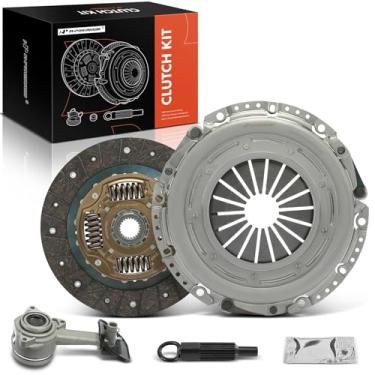 Imagem de A-Premium Kit de embreagem de transmissão com conjunto de cilindros escravos compatível com Ford Focus 2000-2004, Contour 1995-2000 e Mercury Cougar 1999-2002, Mystique 1995-2000, 2.0L, Substituição #