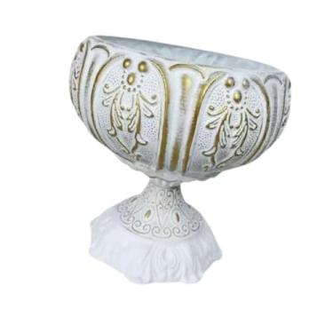 Imagem de IEUDNS Potão de planta de pilar romano, vaso de jardim de plantador decorativo vintage para plantas internas para casa jantar de mesa decorativa, S