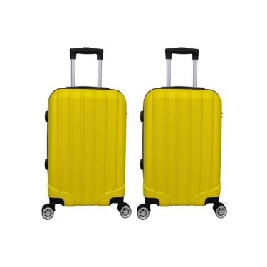 Imagem de Mala De Bordo 10kg 2 Peças ABS 4 Rodas XH-A122 Amarelo Prizi