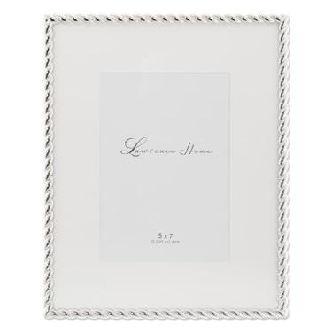 Imagem de Lawrence Frames Corda de metal prata 20 x 25,4 cm fosca para moldura de foto 5x7 (710080)