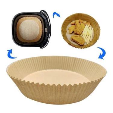 Imagem de Kit forma redonda descartavel p/ air fryer 16 cm - 50 pcs - Tesla Stor