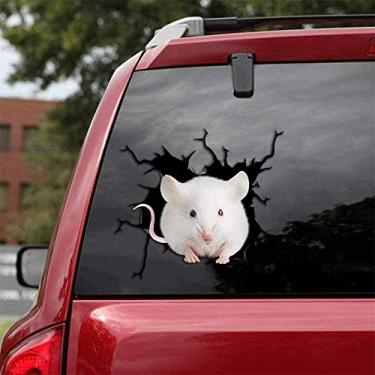 Imagem de Adesivos fofos de carro de porquinho-da-índia, adesivos de parede adesivos realistas de carro, adesivo de vidro de janela SUV adequado para carros, cadernos, geladeiras, paredes e outras superfícies