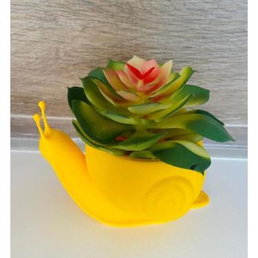 Imagem de Vaso Cachepô Caracol para Suculentas e Flores Artificiais Decoração Ja