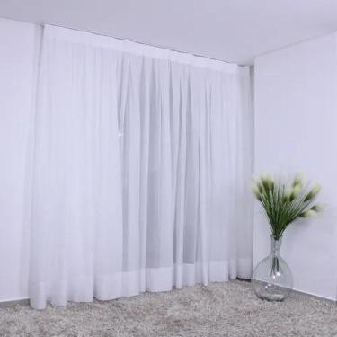 Imagem de Cortina Branca Trilho Suiço 6.00 X 2.70 - Vigui