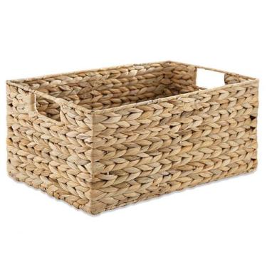 Imagem de Cesto Organizador Decorativo Caixa Organizadora Palha Brinquedos Roupa