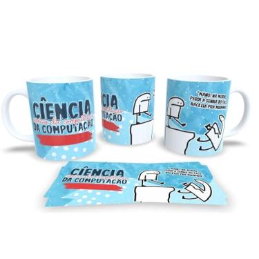 Imagem de Caneca Profissão em Porcelana 325ml – Designer, Médico, Engenheiro, Professor e Mais (Ciência da Computação)