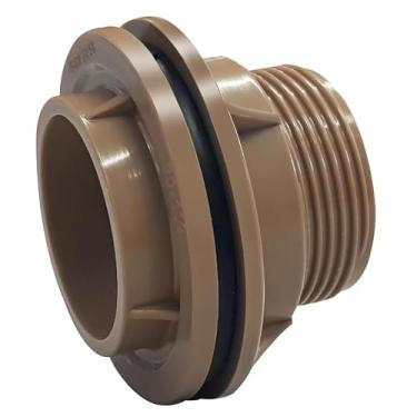 Imagem de Adaptador Flange Para Caixa D’ Água ou Cisterna PVC Marrom 32mmx1"