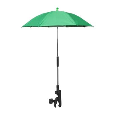 Imagem de ＡＷＨＡＯ Guarda-chuva para carrinho de bebê, cadeira de praia, guarda-chuva contra o, proteção solar flexível, à prova d'água para pesca, piscina, Verde