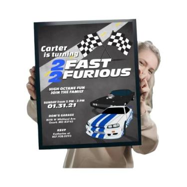 Imagem de Paul Walker Fast & Furious Clássico Vintage Poster Home Bar Café Decor