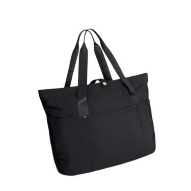 Imagem de UxicRuya Bolsa de bolsa impermeável grande 6 bolsos de 6 bolsos dobráveis ​​para laptop casual saco de laptop para viagens de férias de negócios de praia de, Preto