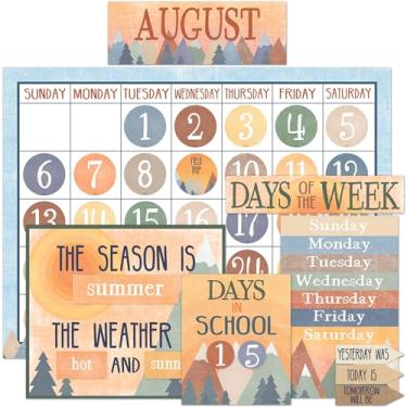 Imagem de Teacher Created Resources Quadro de avisos com calendário Moving Mountains