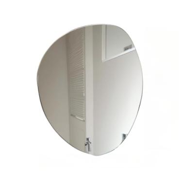 Imagem de Espelho Gigante Com Luz Fria Ou Quente A Bateria De LEDs Cor Amarela Decorativa(Luz Branca,70 * 80)